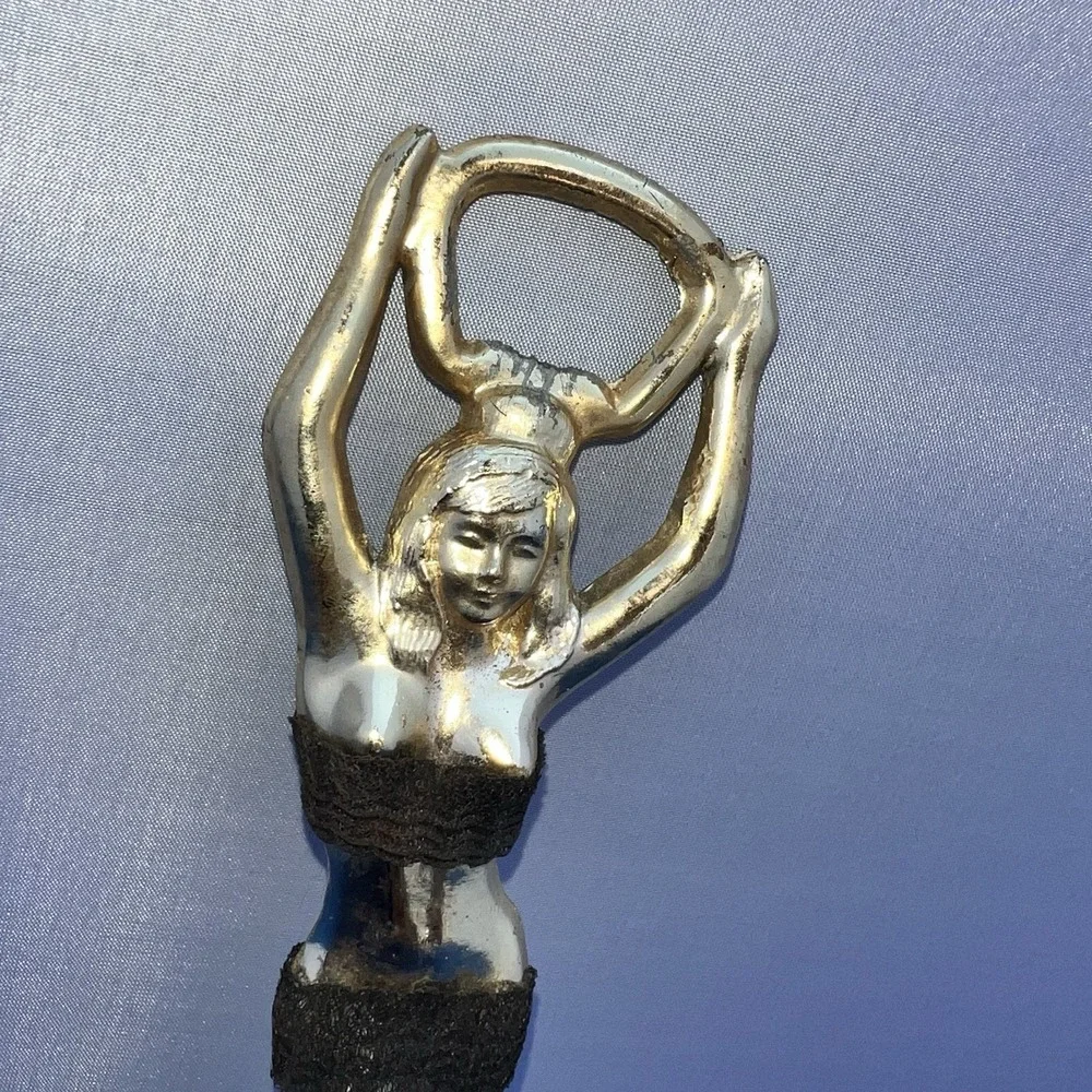 Bottle Opener Figural Female Cast Metal Nude Barware Naked Bar Tool Artsy